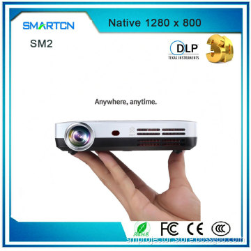 Popular Outdoor 3500 lumens pocket projector Automatic Keystone Correction 3D Mini Projector With glass Touch Panel
